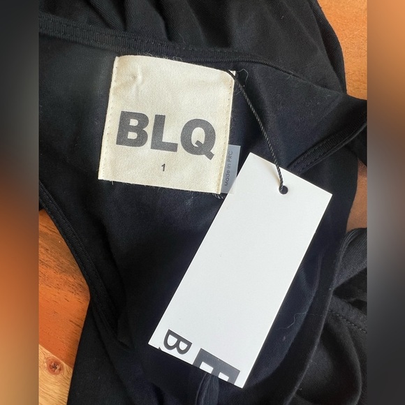 NWT BLQ Revolve Black Tank Dress With Side Slits Size 1 - Picture 2 of 5